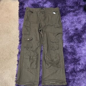Fashion Nova Olive Cargo Pants